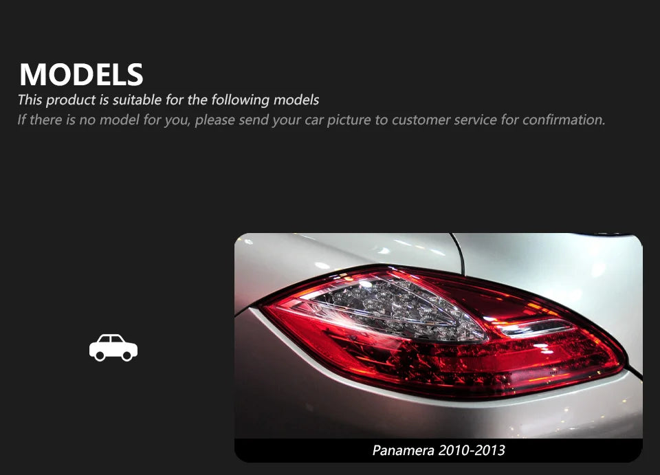 AKD Tail Lamp for Porsche Panamera 970.1 970.2 LED Tail Light 2010-2017 Rear Fog Brake Turn Signal Automotive Accessories
