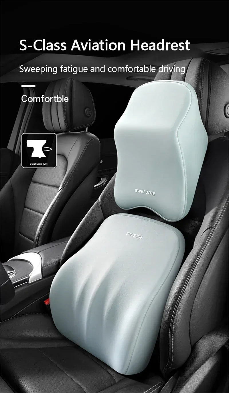 Car headrest neck pillow lumbar support mounted Interior Protector Auto Vehicle