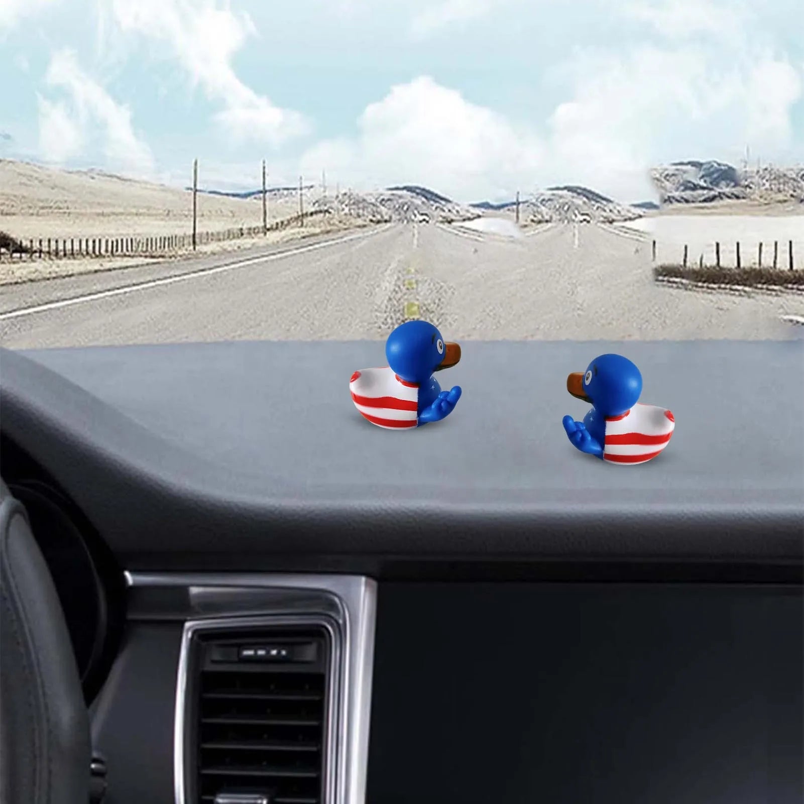 Middle Finger Duck Car Decoration Personalized Ornaments Desktop Auto for Living Premium Automotive Accessory
