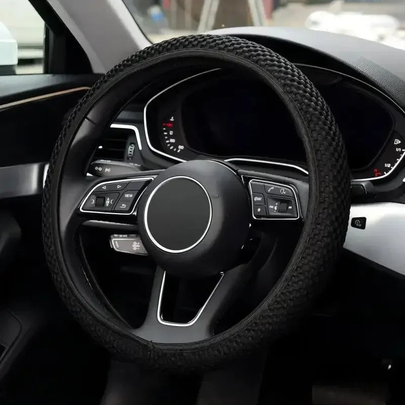Elastic Elastic Steering Wheel Cover, Warm in Winter, Cool in Summer, Universal