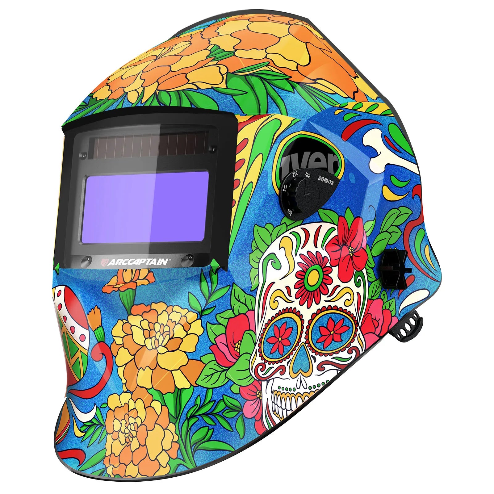 ARCCAPTAIN Welding Helmet Auto Darkening 1/1/1/1 Solar Powered 4 Arc Sensor 1/25000s Welding Hood Face Mask For MIG MAG ARC TIG
