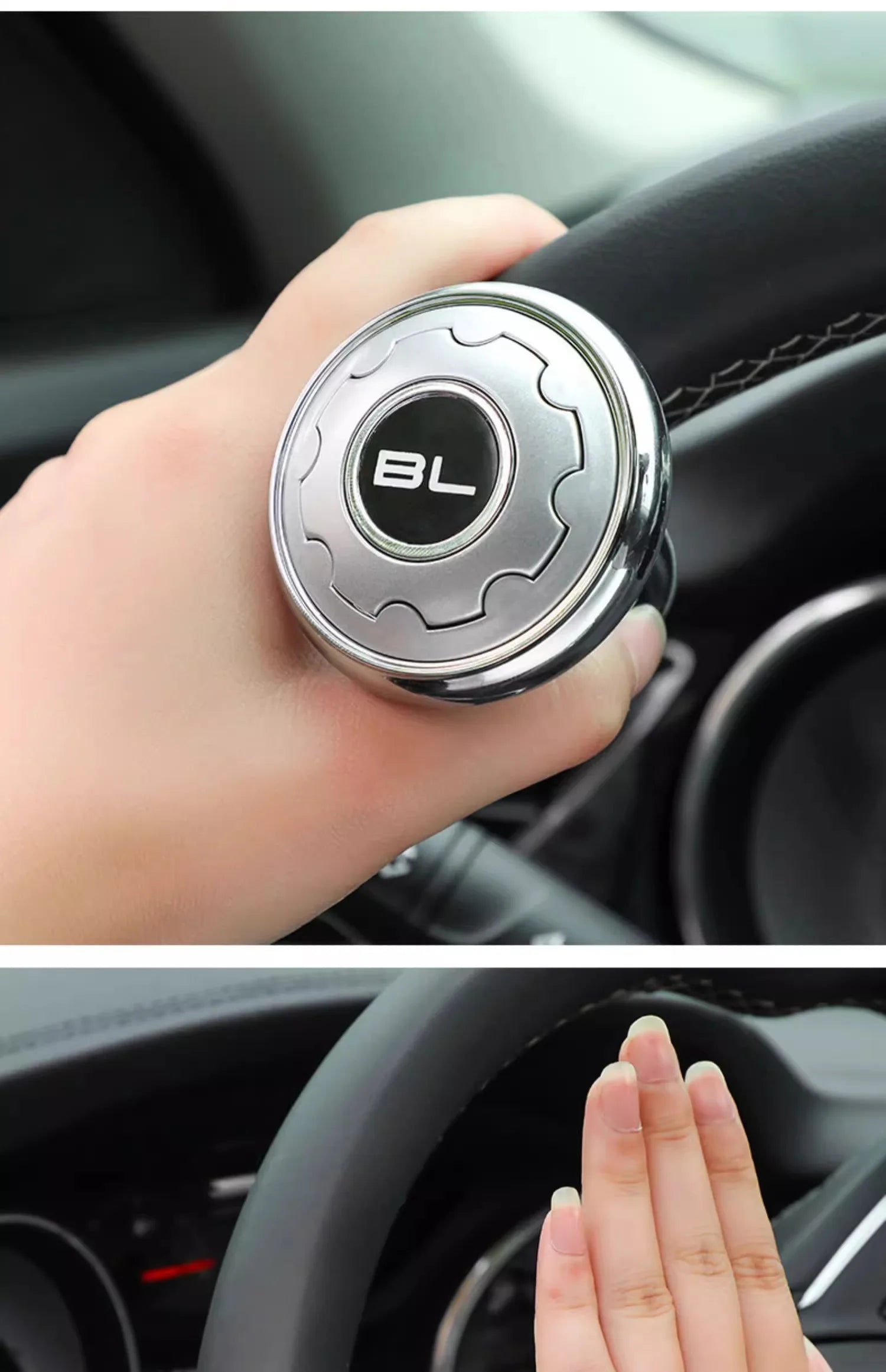 Car Steering Wheel Booster Ball Turning Spinner Knob Bearing Power Handle