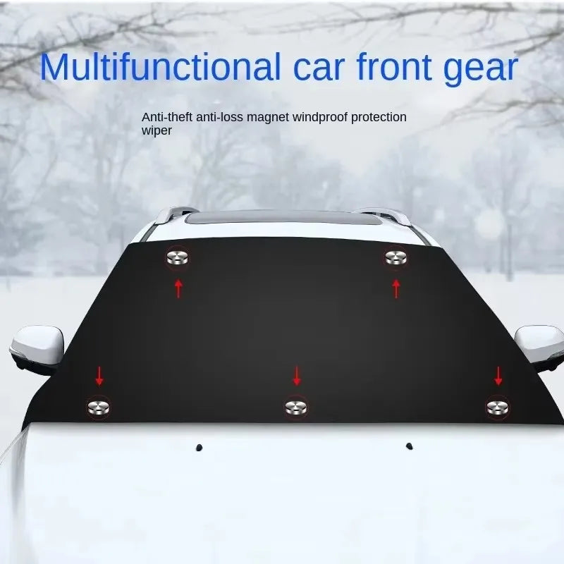 Car Magnetic Snow Shield Winter Front Windshield Cover Anti-frost Sun Protection