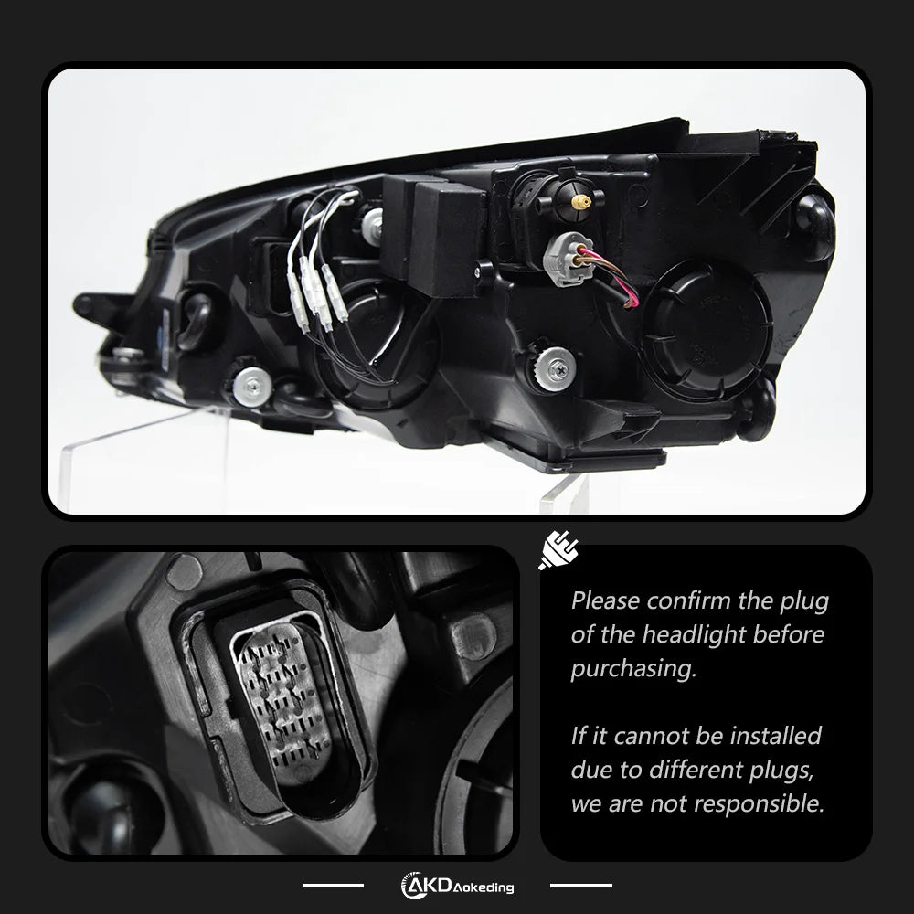 AKD Car Styling for VW Golf 7 MK7 LED Headlight 2013-2016 Golf7 DRL Dynamic Signal Head Lamp Projector Automotive Accessories
