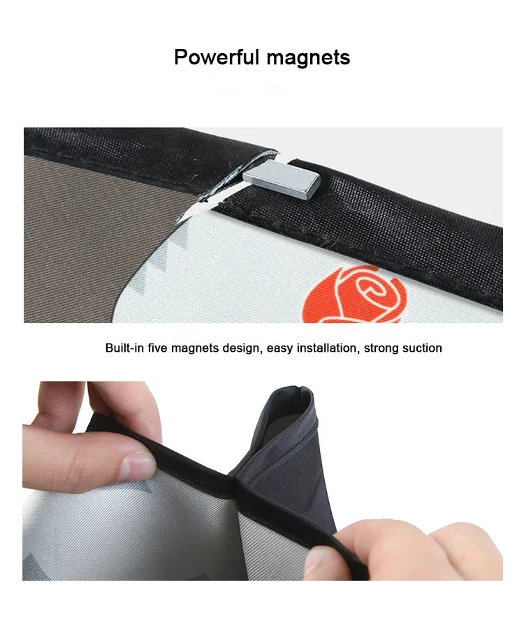 Cartoon Universal Side Window Sunshade UV Protection For Baby Children Car