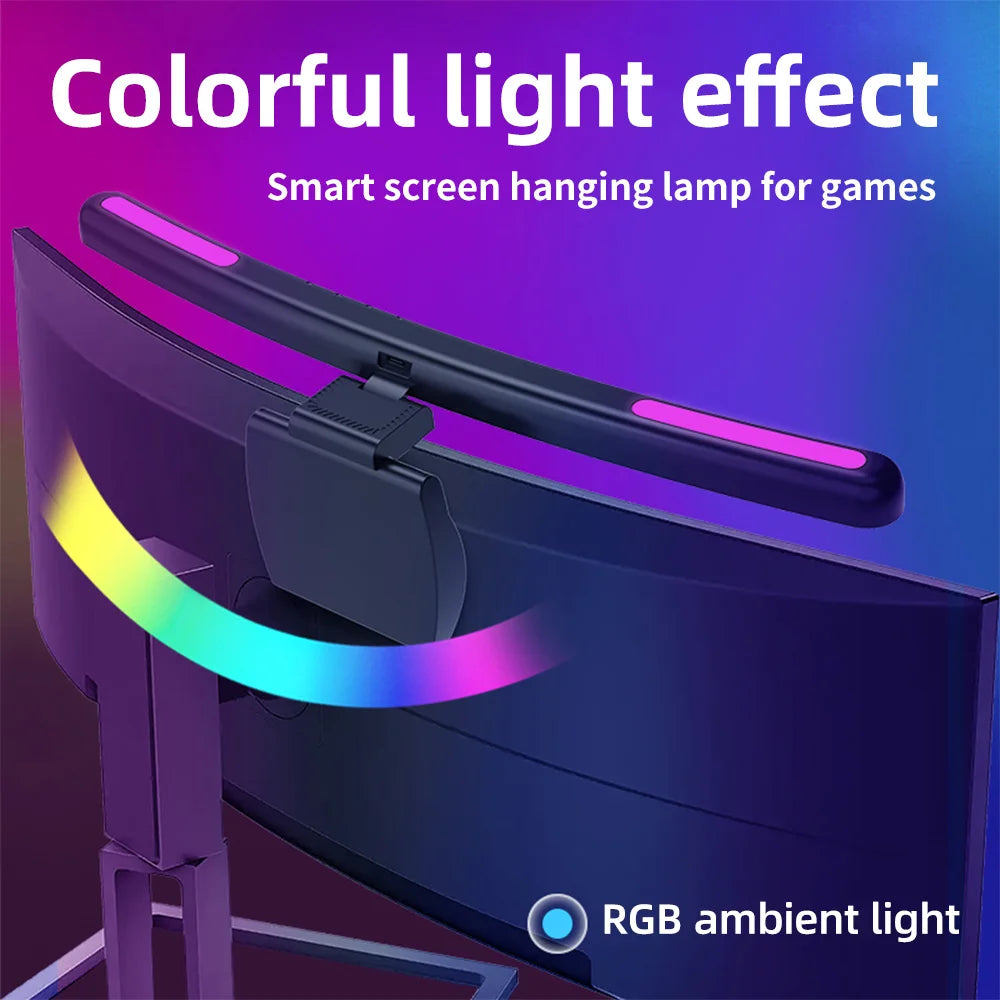 USB Stepless Dimming Screen Hanging LED Computer Monitor Light Bar Desk Lamp
