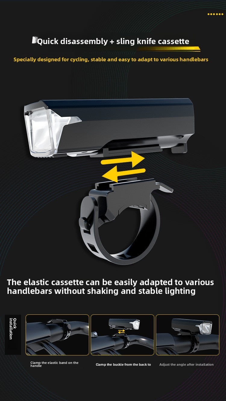 Bicycle lights, bike lights, cycling lights, TYPE-C charging digital display, high brightness, road bike sensing, night riding