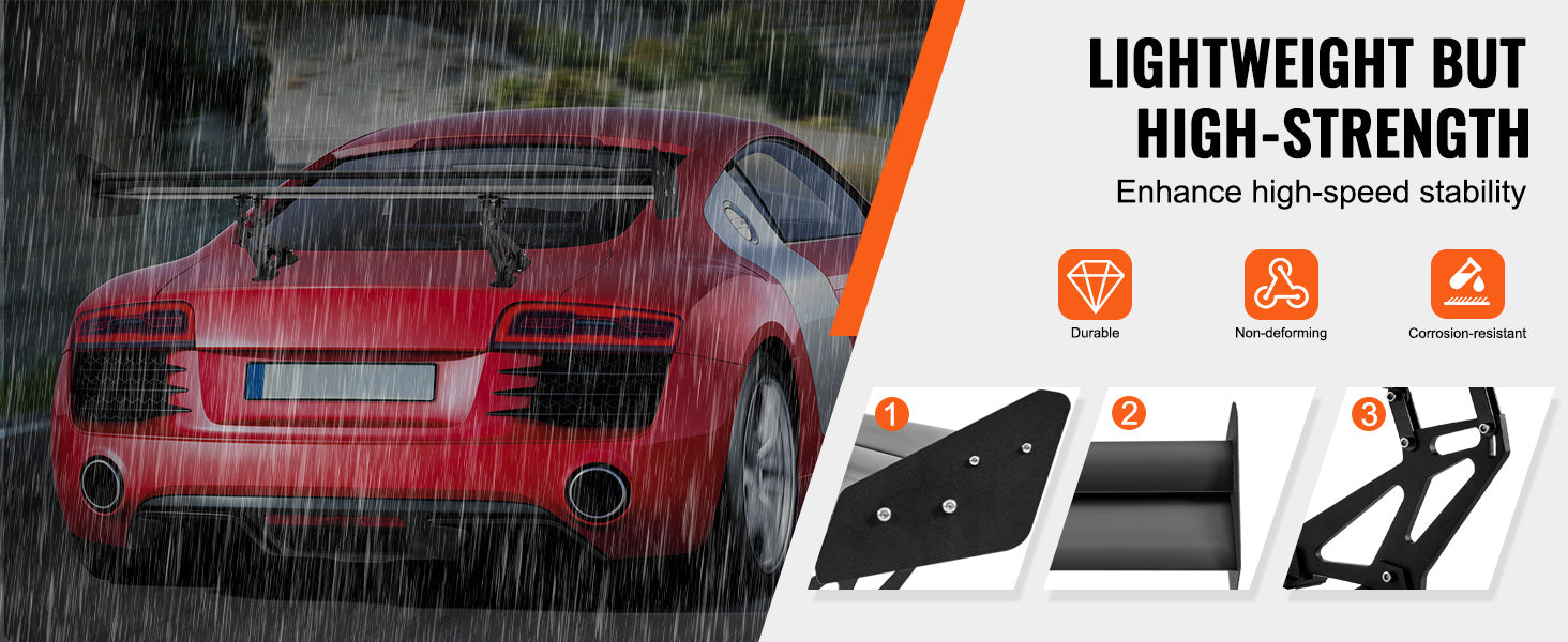 SucceBuy GT Wing Car Spoiler US Shipping Universal Spoiler with Double Deck Car