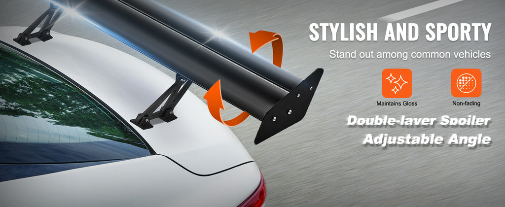 SucceBuy GT Wing Car Spoiler US Shipping Universal Spoiler with Double Deck Car